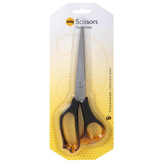 Marbig Dura Sharp Scissors 210mm Amber