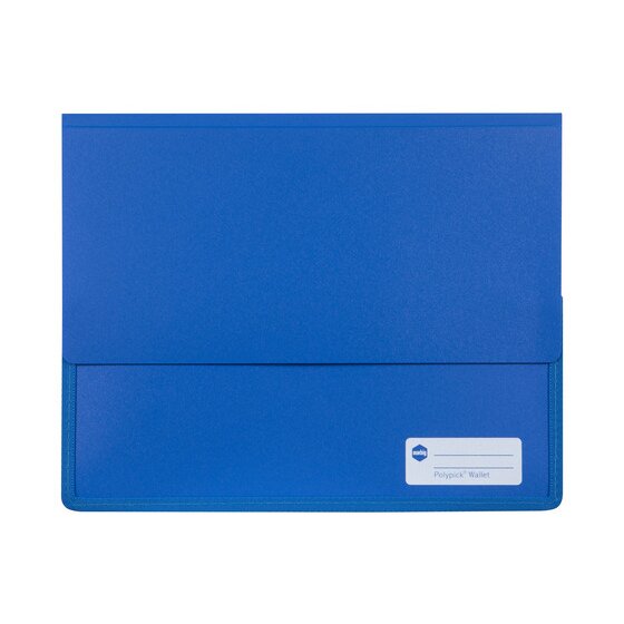 Marbig Polypick Document Wallet Heavy Duty A4 Blue