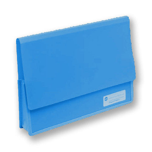 Marbig Polypick Document Wallet Heavy Duty A4 Blue