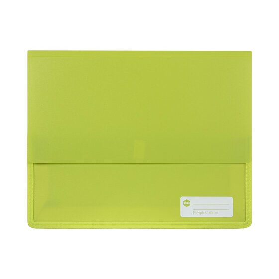 Marbig Polypick Document Wallet Heavy Duty A4 Lime