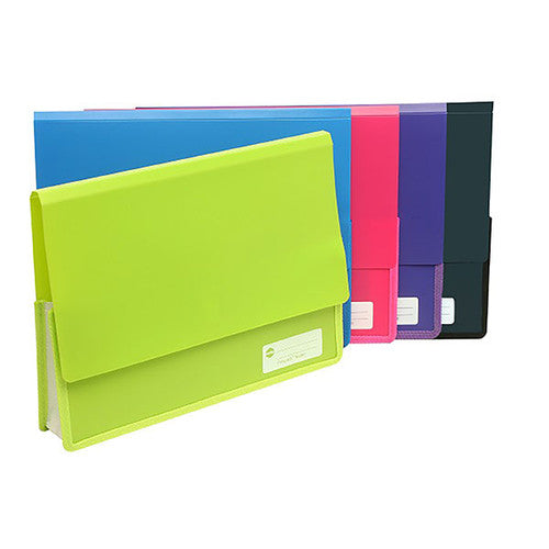 Marbig Polypick Document Wallet Heavy Duty A4 Lime