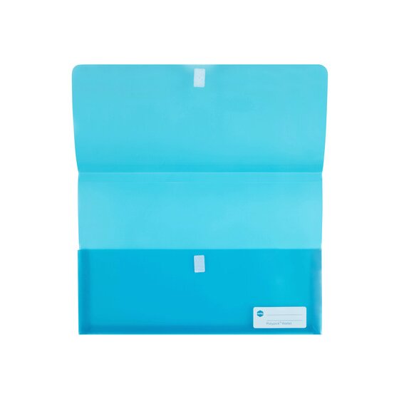 Marbig Polypick Document Wallet Foolscap Marine Pack of 12