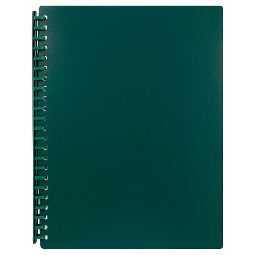 Marbig Premium Refillable Display Book A4 20 Pocket Bottle Green