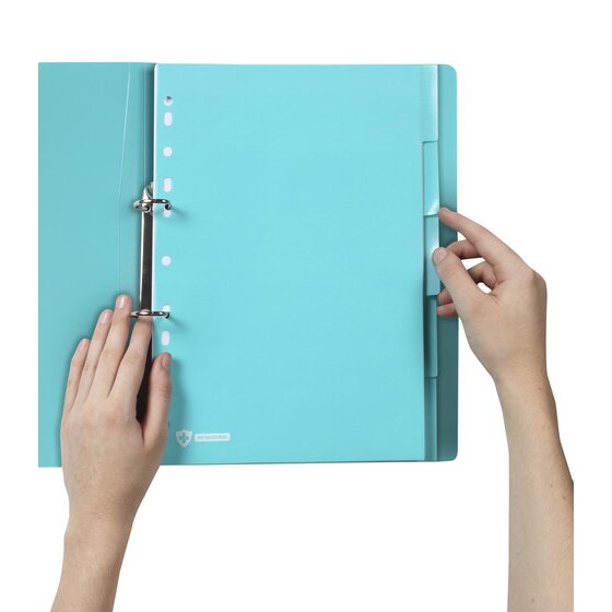 Marbig Professional Dividers Antimicrobial 5 Tab PP A4 Blue Pack of 25