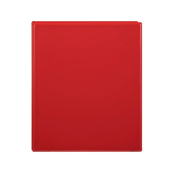 Marbig Clearview Insert Binder 25mm 2D A4 Red Pack of 20