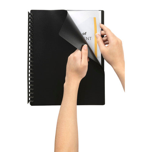 Marbig Refillable Display Book 20 Pocket A4 Black