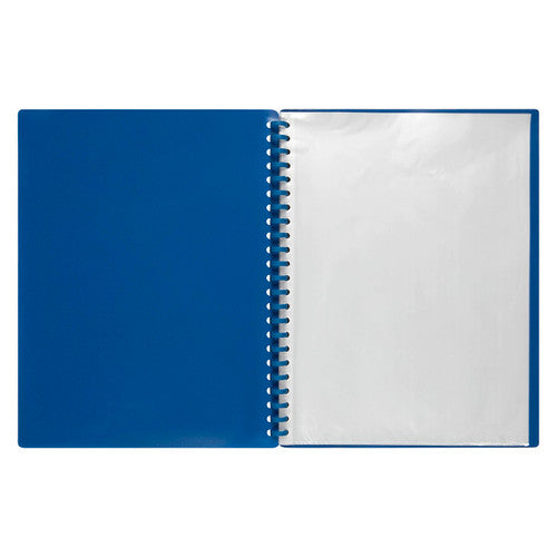 Marbig Refillable Display Book 20 Pocket A4 Blue