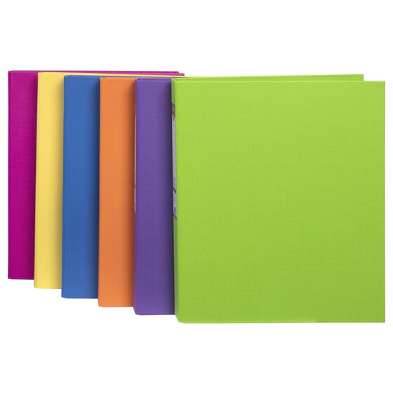 Marbig Ring Binder 25mm 2D Polyethylene A4 Assorted Box of 12
