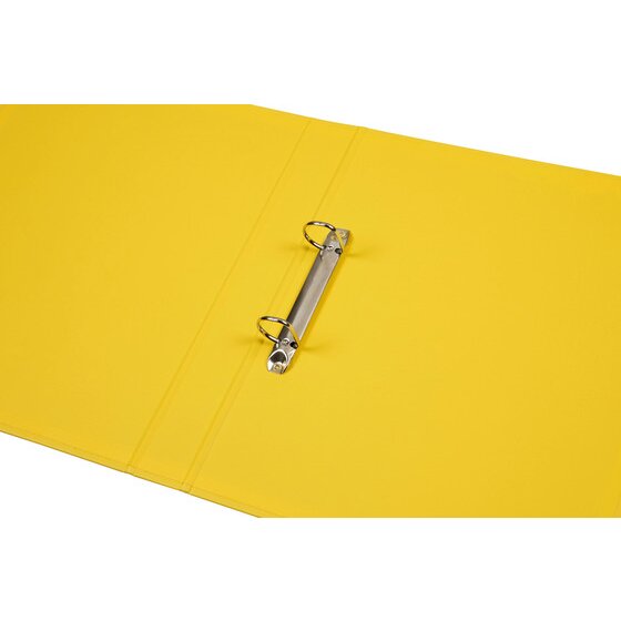 Marbig Ring Binder 25mm 2D Polyethylene A4 Lemon Box of 6