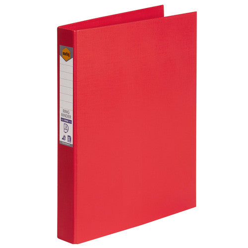 Marbig Ring Binder 25mm 3D Polyethylene A4 Red Box of 6