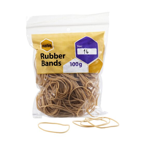 Marbig Rubber Bands Size 16 100g