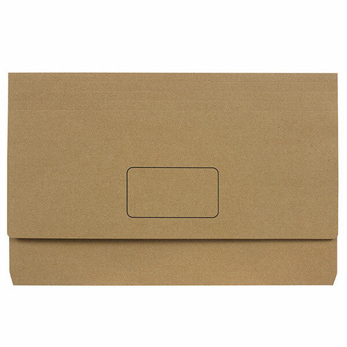 Marbig Slimpick Document Wallet Foolscap Enviro Kraft Pack of 10