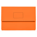 Marbig Slimpick Document Wallet Foolscap Orange Box of 50