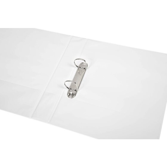 Marbig Clearview Insert Binder 38mm 2D A4 White Pack of 12