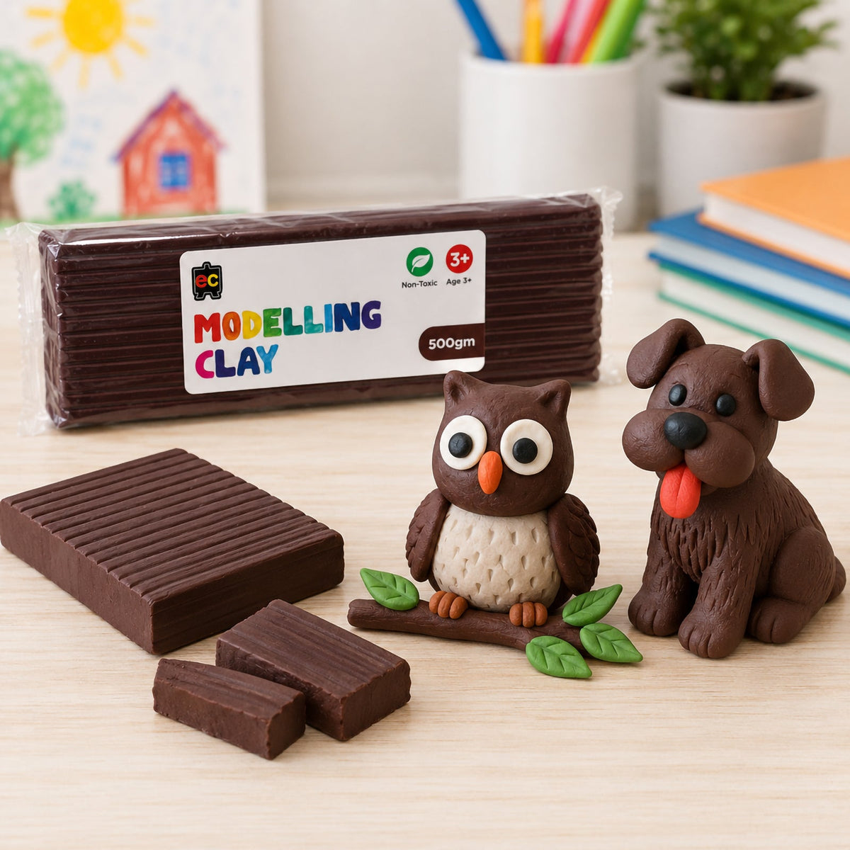 Modelling Clay 500g Brown