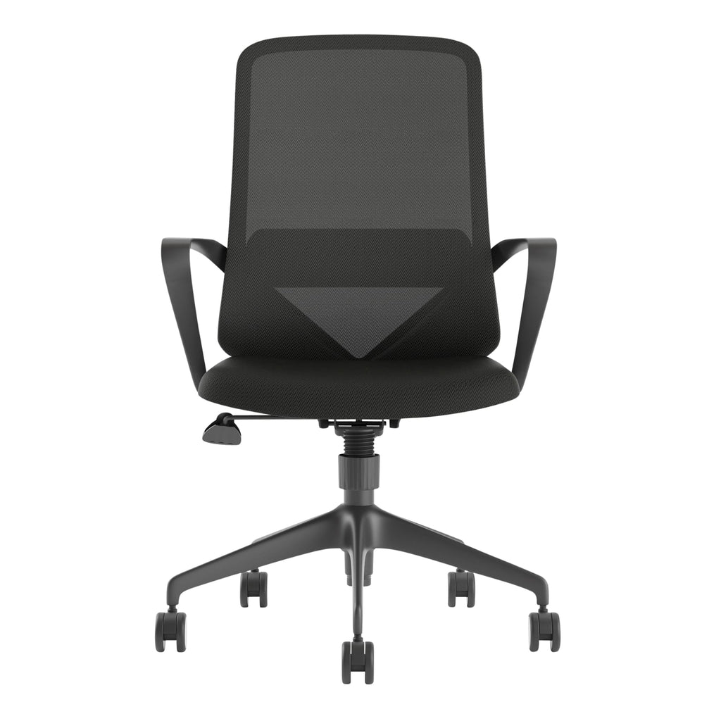 Mondo Mistral Chair Mesh Back with Arms Black