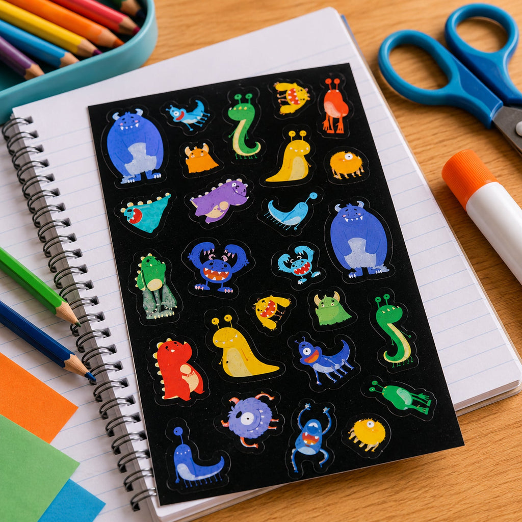 Monster Mayhem Glow Sticker Set of 30