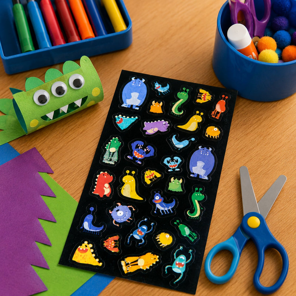 Monster Mayhem Glow Sticker Set of 30