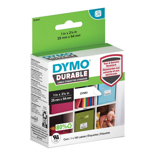 Dymo LabelWriter Durable Address Labels 25 x 54mm Roll of 160