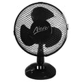 Nero Oscillating Desk Fan 23cm Black