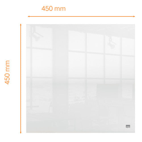 Nobo Acrylic Mini Whiteboard 450 x 450mm Clear Pack of 5
