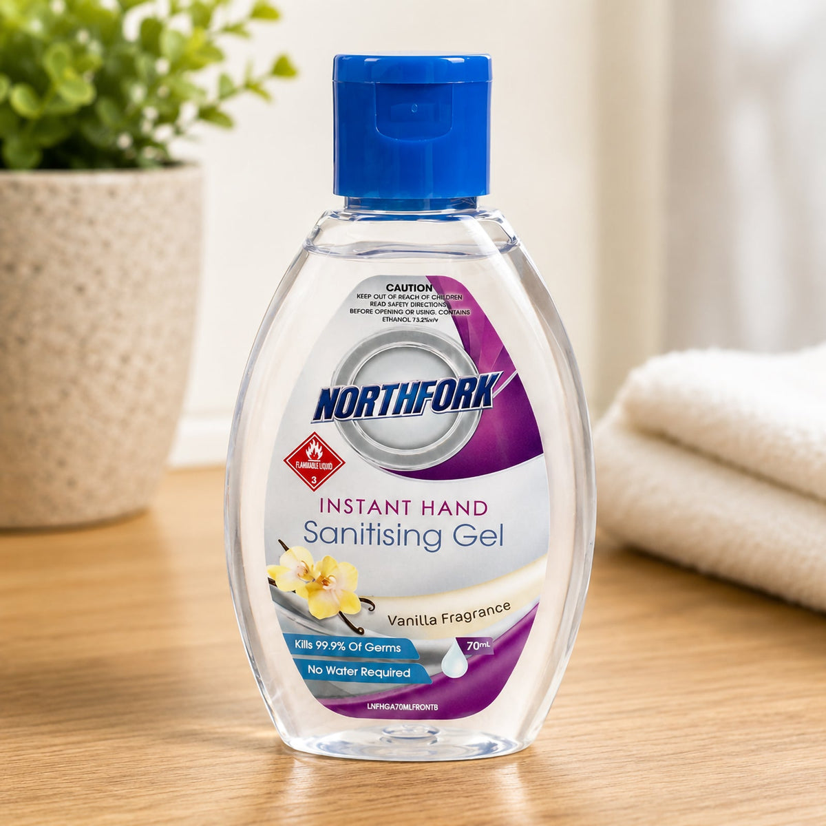 Northfork Instant Hand Sanitising Gel 70ml Carton 24