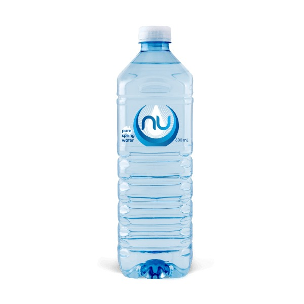 Nu Pure Spring Water 600ml Case of 24 Bottles