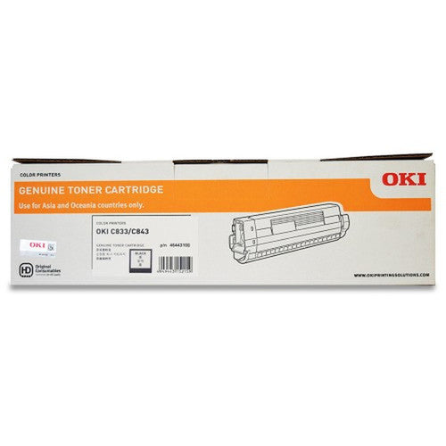 OKI C833N Toner Cartridge 10000 Pages Black