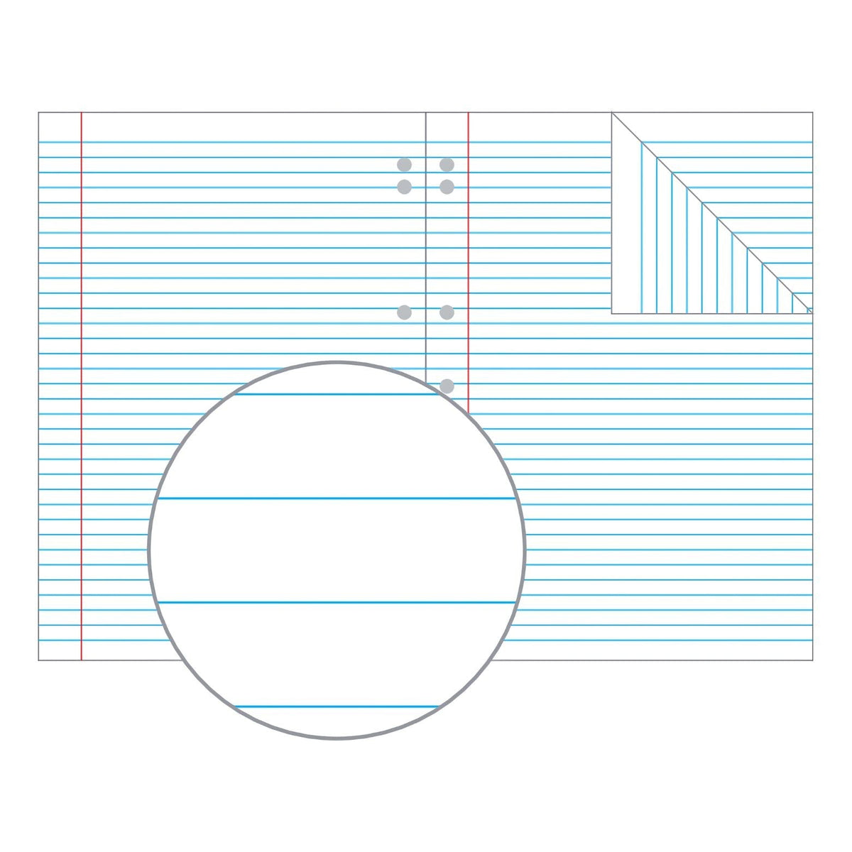 Olympic Eco Binder Book A4 96 Pages 8mm Ruling Stapled Pack of 10