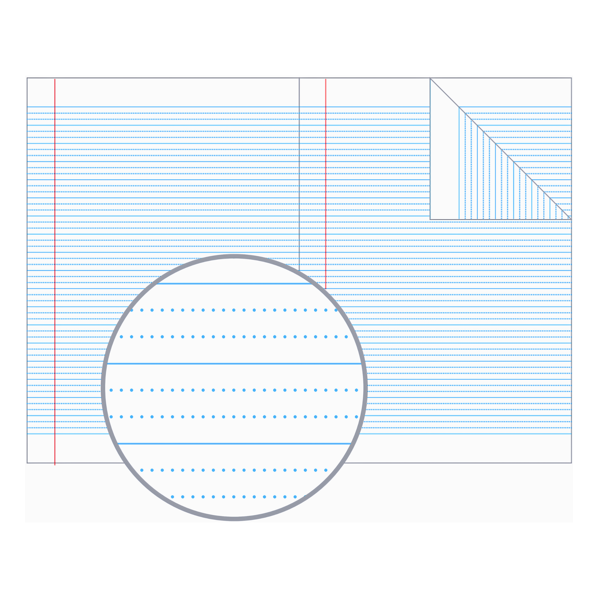 Olympic Exercise Book A4 64 Pages 14mm Dotted Thirds Ruled Pack of 20
