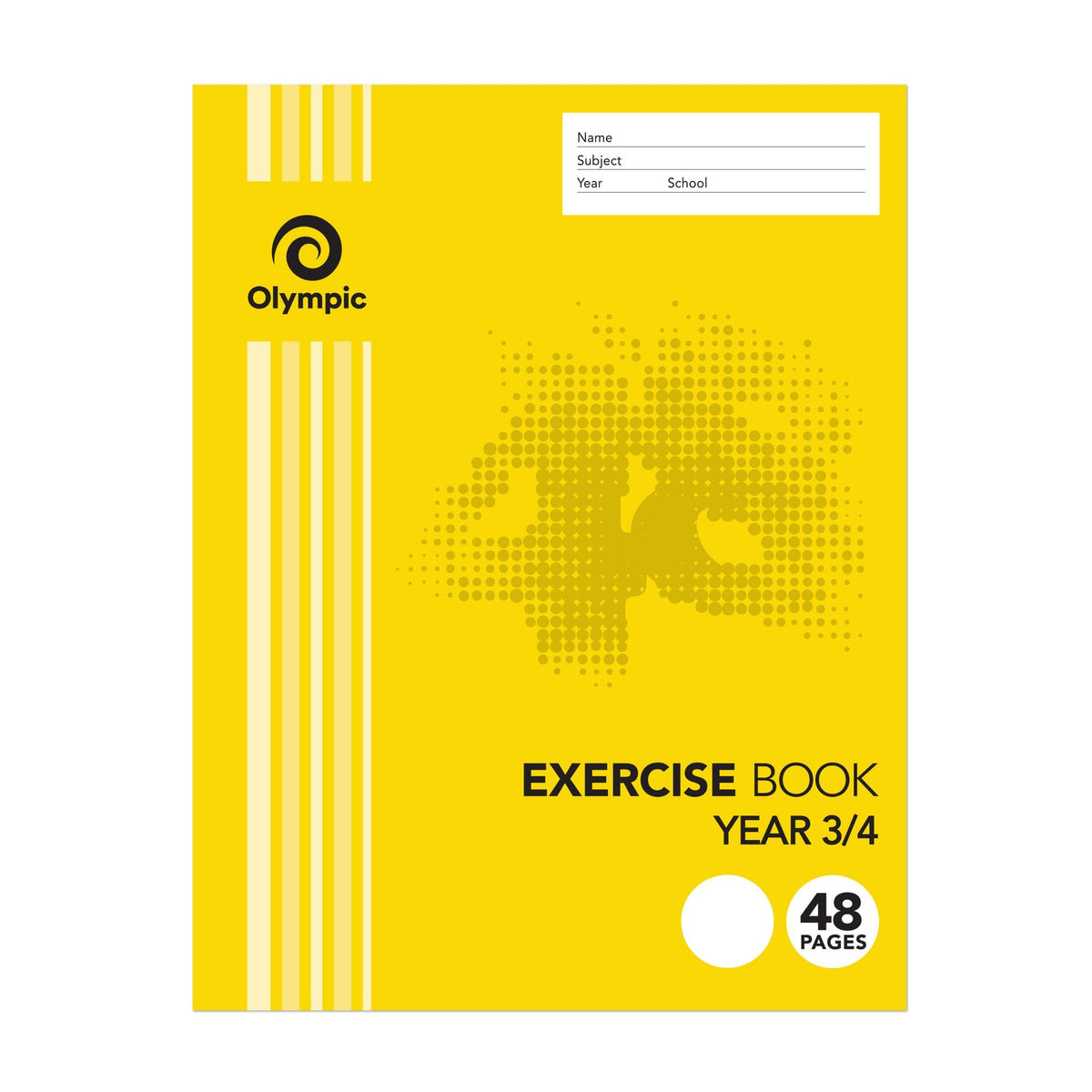 Olympic Exercise Book 48 Pages 12mm Year 3/4 Stapled Pack of 20