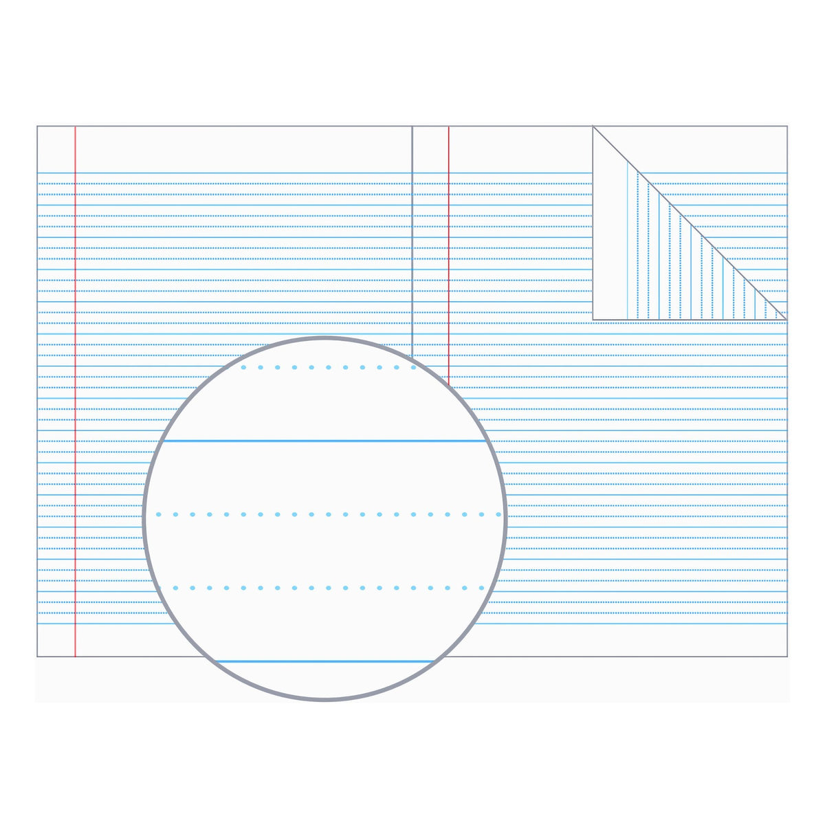 Olympic Exercise Book A4 96 Pages 18mm Dotted Thirds Ruled Pack of 10