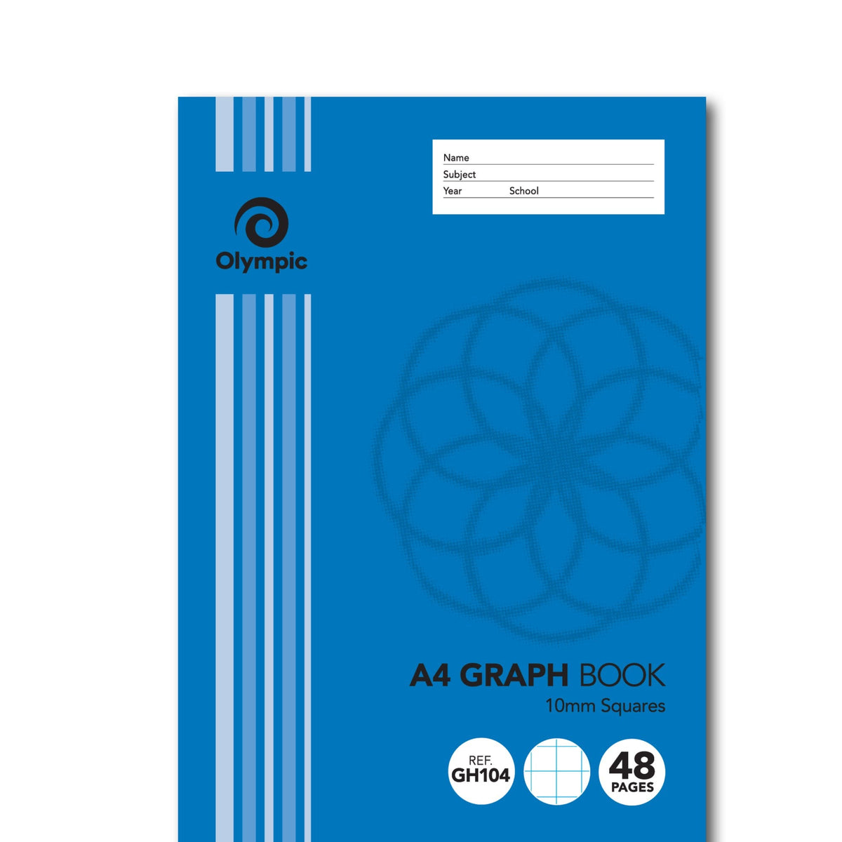 Olympic Graph Book A4 48 Pages 10mm Stapled Pack of 20