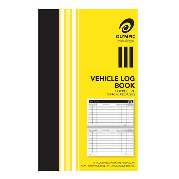 Olympic Vehicle Log Book Pocket 64 Pages Stapled
