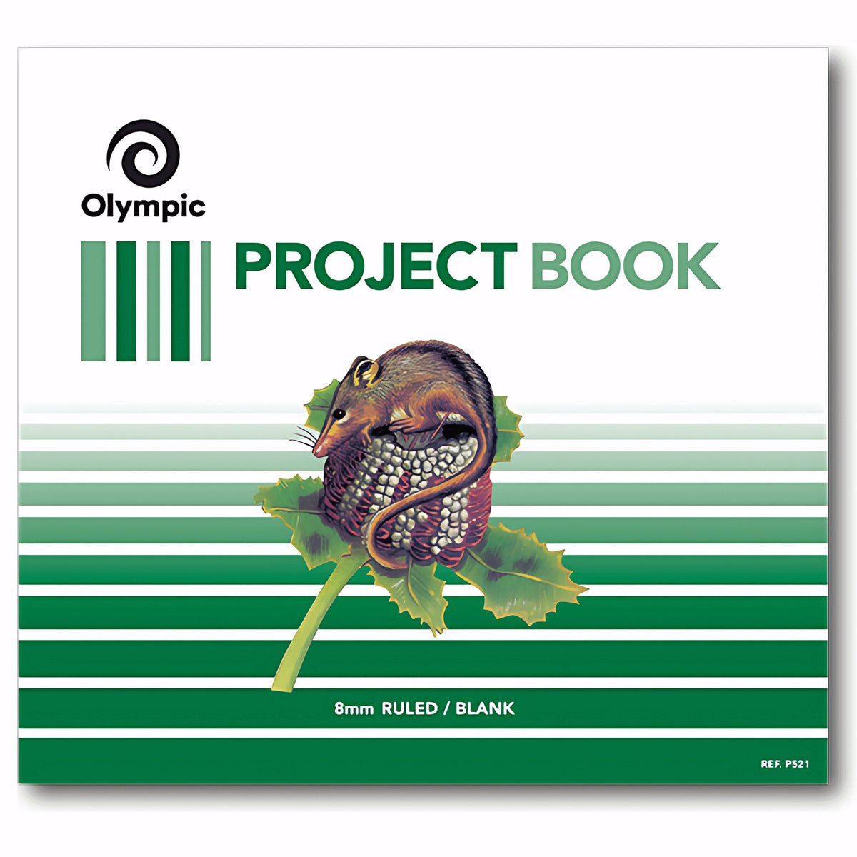 Olympic Project Book 24 Pages 8mm Feint Stapled Pack of 20