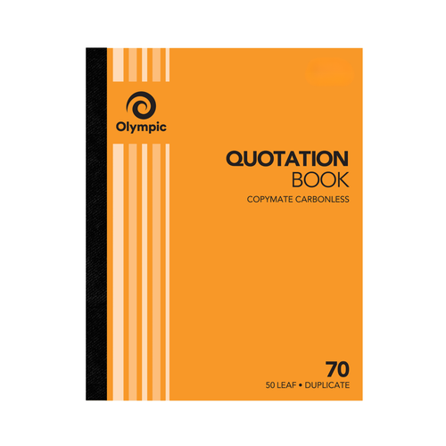 Olympic Quotation Book 70 Carbonless Duplicate 50 Leaf 250 x 200mm