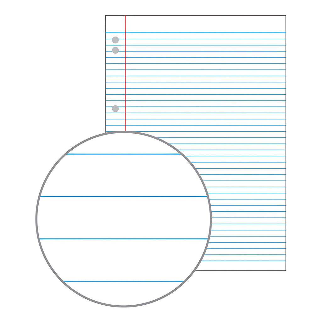 Olympic Loose Leaf Refill Reinforced A4 7mm Ruled 100 Leaf