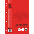 Olympic Loose Leaf Refill Reinforced A4 7mm Ruled 500 Leaf Box of 5