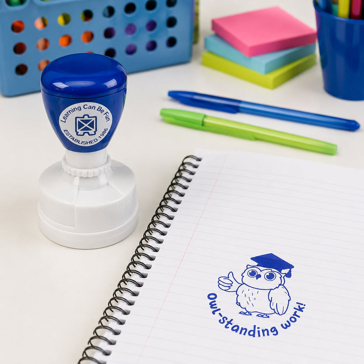 Owl-standing Work Merit Stamp