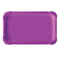 Zart Paper Plates Rectangle Coloured Pack of 50 17.5 x 24.5cm Assorted