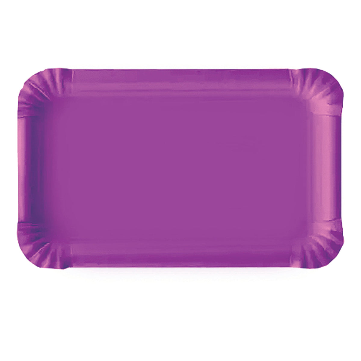 Zart Paper Plates Rectangle Coloured Pack of 50 17.5 x 24.5cm Assorted
