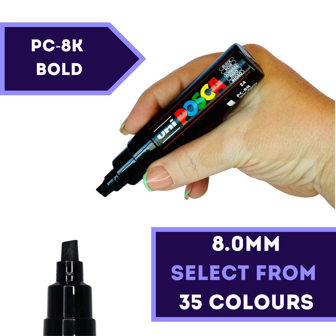 POSCA PC-8K Paint Marker Broad Chisel Tip Turquoise