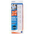 Jackson Master Switched Surge Powerboard 4 Outlet White