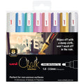 Uni Liquid Chalk Marker Bullet Tip 2.5mm Metallic Colours Pack of 8