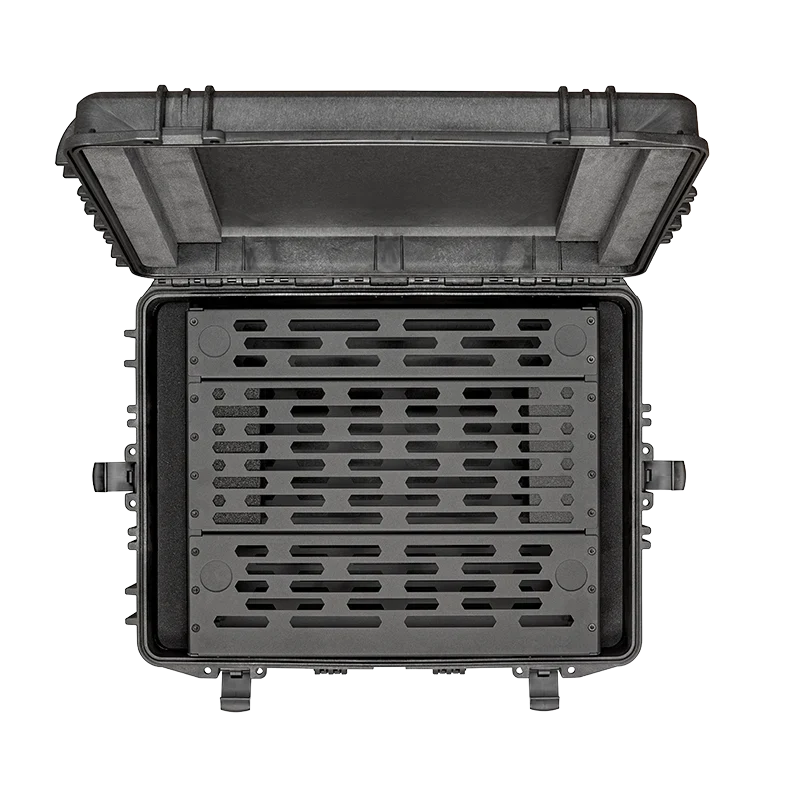 Panaro A-RACK 2U 19 Inch Rack Case in MAX620H250 Waterproof Case Black