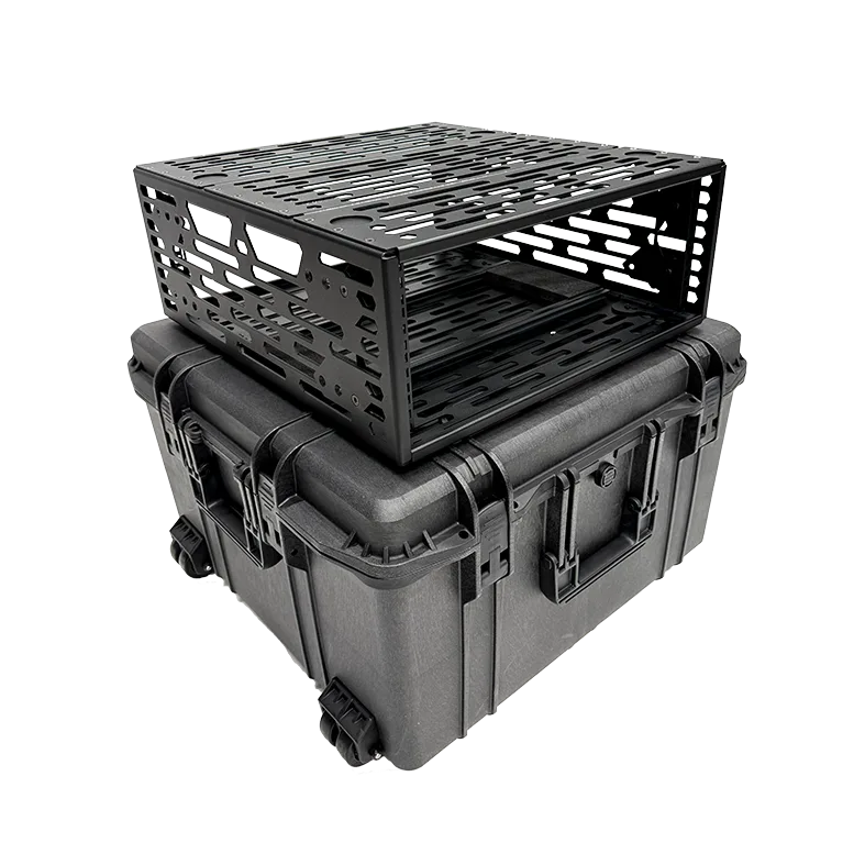 Panaro A-RACK 4U 19 Inch Rack Case in MAX615TR Waterproof Case with Trolley Black