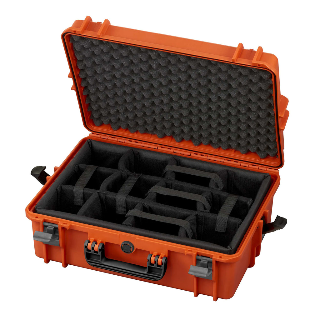Panaro MAX505CAM Waterproof Case with Padded Dividers Orange
