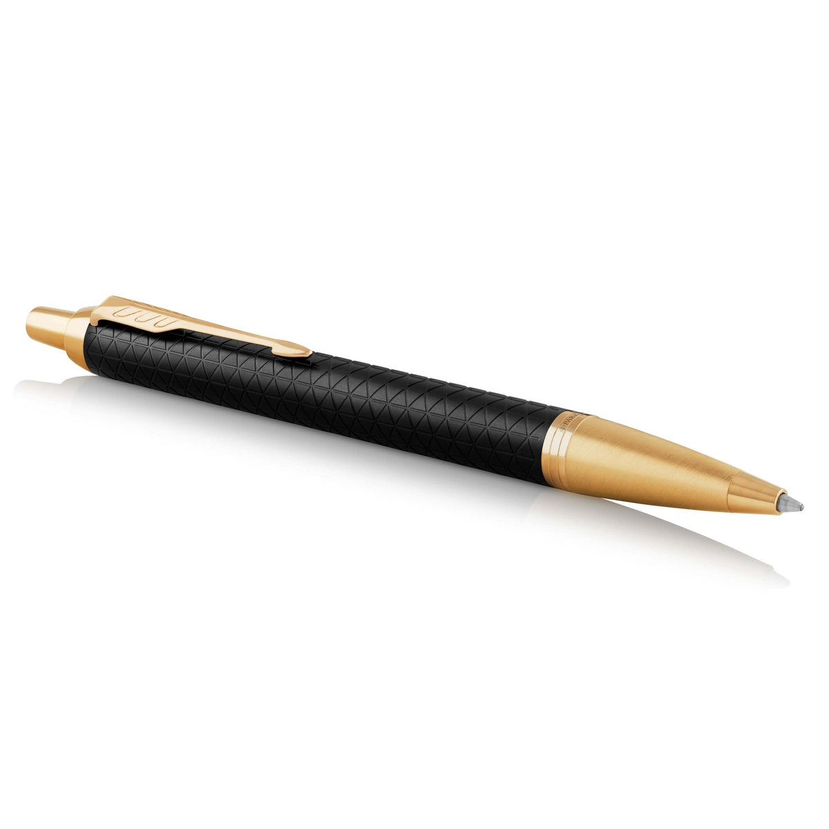 Parker IM Premium Ballpoint Pen Black and Gold Trim Medium Tip