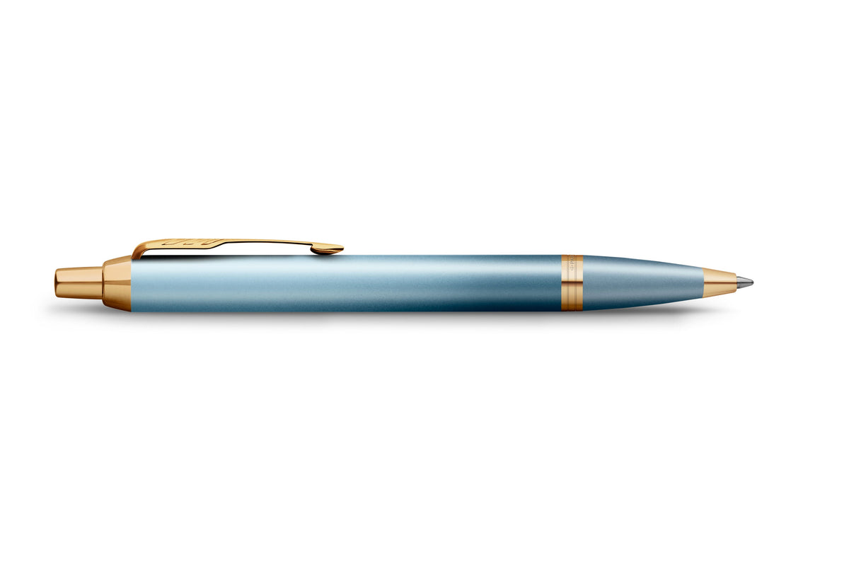 Parker IM Writing Rituals Ballpoint Pen Turquoise Green Lacquer and Gold Trim Medium Tip