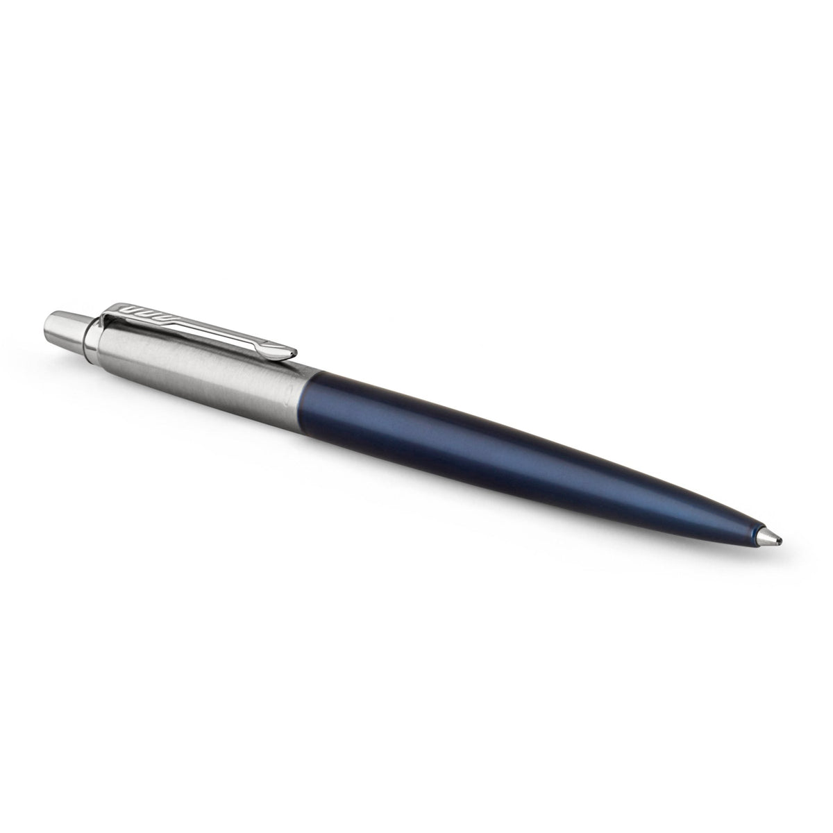 Parker Jotter Ballpoint Pen Royal Blue Chrome Trim Medium Tip